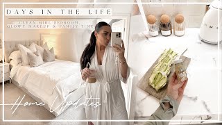 DAYS IN THE LIFE | CLEAN GIRL BEDROOM, GLOWY MAKEUP & FAMILY TIME