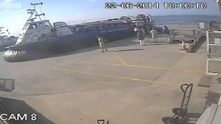 Isle of Wight drunk hovercraft pilot caught on video