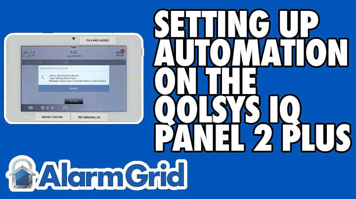 Setting Up Automation On the Qolsys IQ Panel 2 Plus