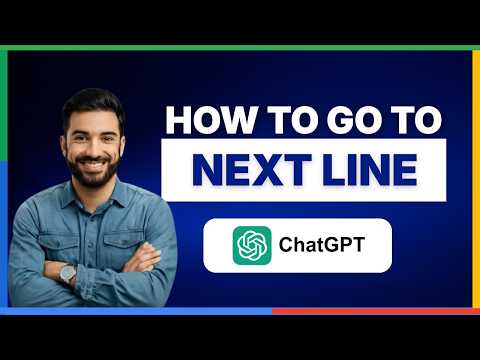 [2026 Full Guide]  How to go to next line in ChatGPT