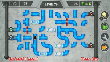 Pipeline Extra Level 76 All 3 stars By Pixign, Android Solution