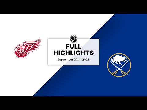 NHL Highlights | Red Wings vs. Sabres | September 27, 2025