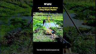 Lift Water Without Electricity?! 🤯 Smart Farming Physics 💧 #shorts