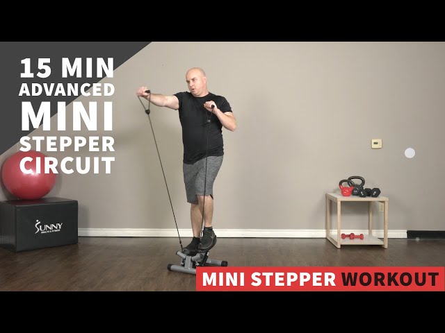 Everfit Mini Stepper with Resistance Rope Aerobic Trainer 150KG Grey