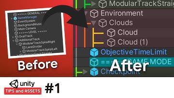 Organise and colorise your hierarchy! | UNITY TIPS and ASSETS #1