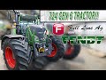 Close look at a Fendt 724 GEN 6 tractor