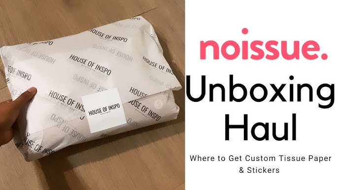 Tissue Paper & 5 Stickers Customizable Design With Your Logo 