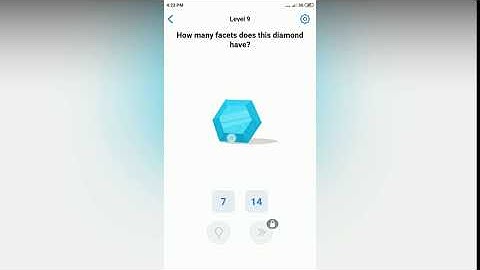 Easy Game - How many facets does this diamond have? - Level 9 solution