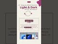 ☀️Light &amp; Dark🌙 Mode with just CSS | No JS  #light #dark #csstricks  #coding #frontend