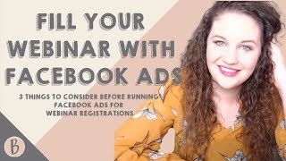 Webinar Registrations (Webinar Facebook Ads)