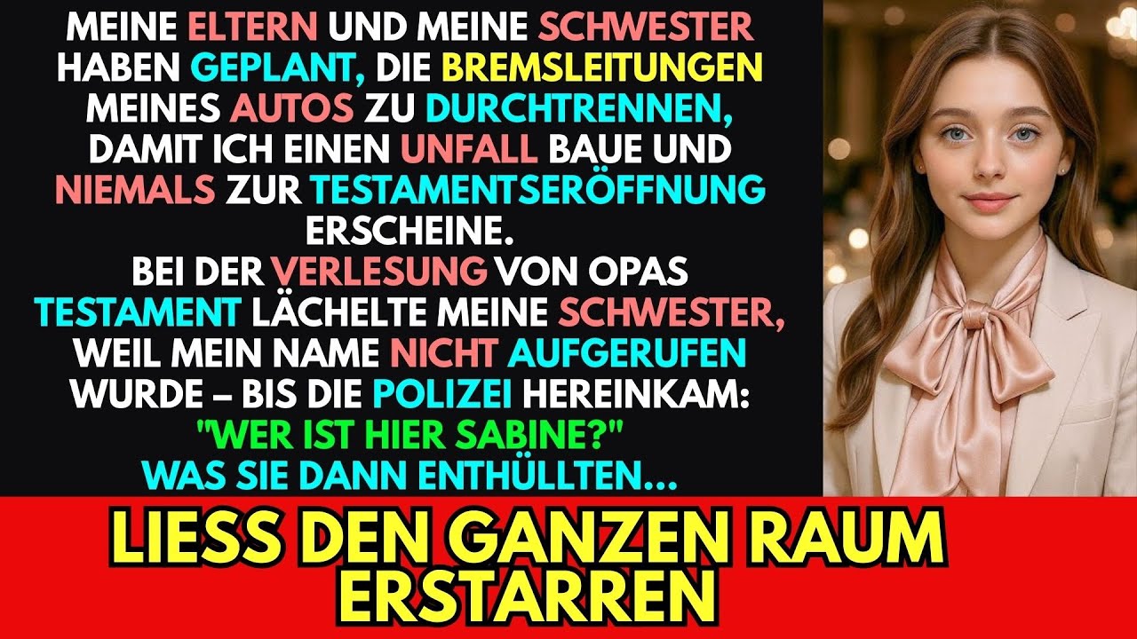Ich trat auf die Bremse, doch mein Fuß versank ins Leere – nur ein hohles Schnalzen eines durchtrennten Drahtseils. Bei Tempo hundert am Starnberger See wurde mir klar: Meine Familie wollte mich...