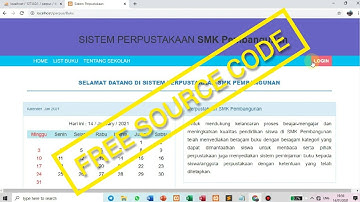 source code gratis, aplikasi perpustakaan berbasis web php mysql