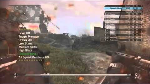 Call Of Duty Ghosts Modded Lobby 10th Prestige Unlock All Camos Stats & Squad Points