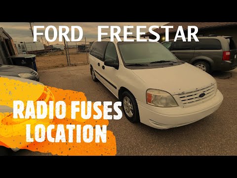 Ford Freestar - RADIO FUSES LOCATION (2004-2007)