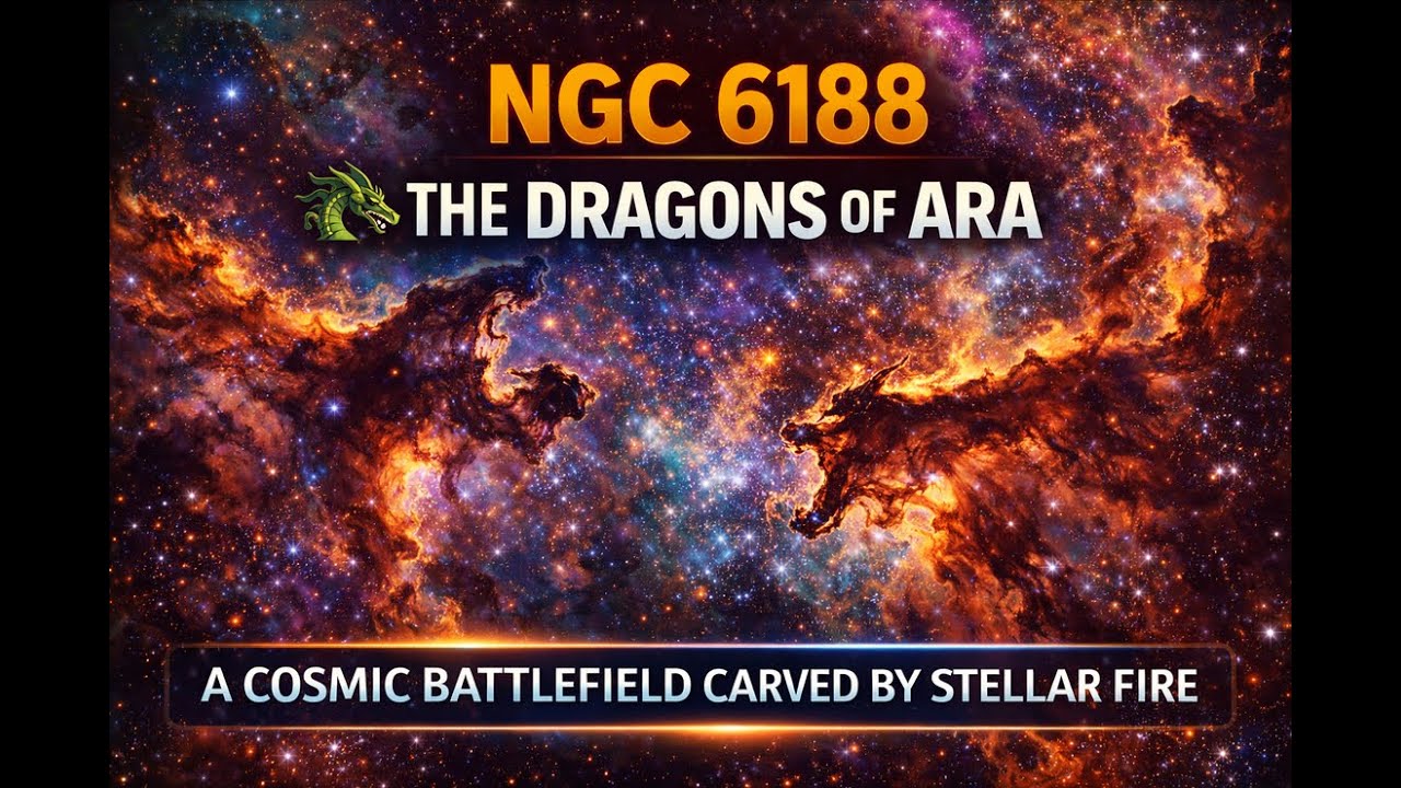 NGC 6188: The Dragons of Ara🐉| A Cosmic Battlefield 