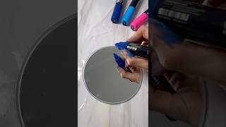 Craft Idea! ✨🎨 Let’s Paint a Mirror using Paint Markers! 🪞 #artistomg #diy #inspiration