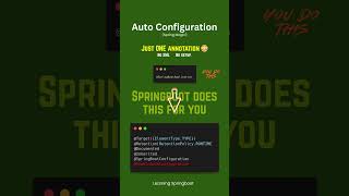 Spring Boot Auto Configuration Explained in 30 Seconds #java #coding
