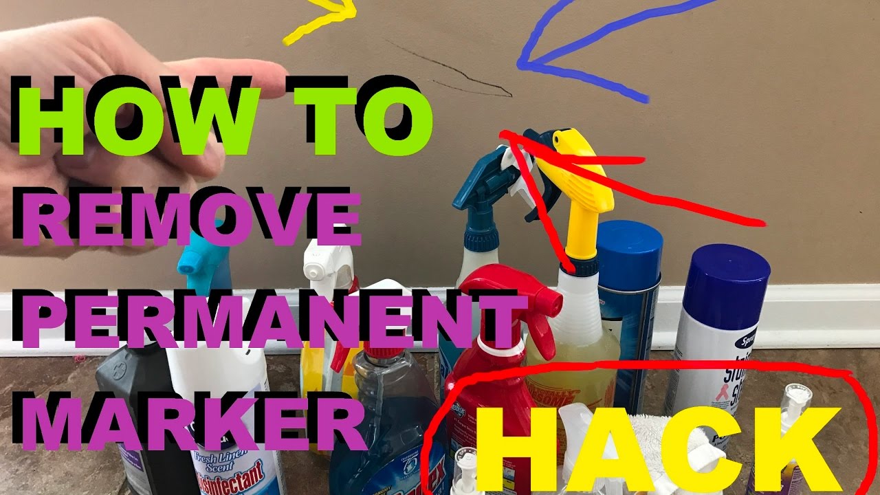 How To Remove Permanent Marker From The Wall YouTube