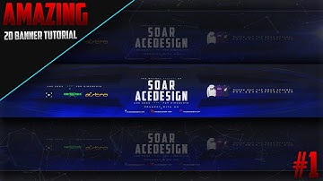 EASY Professional 2D Banner | Tutorial | Photoshop | #1