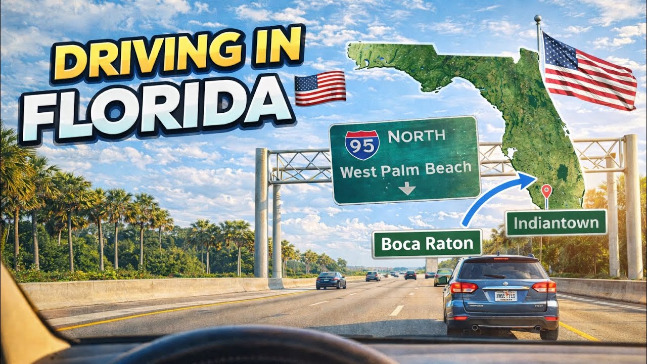 Driving in Florida 🇺🇸 | Boca Raton to Indiantown | Morning Highway POV ASMR