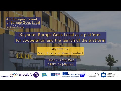 Keynote: Europe Goes Local as a platform for cooperation and the launch of the platform