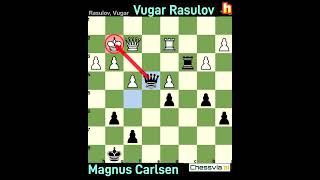 Magnus Carlsen power move against Rasulov
