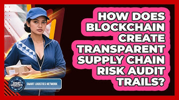 How Does Blockchain Create Transparent Supply Chain Risk Audit Trails? - Smart Logistics Network