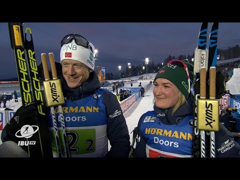 #2019Ostersund Olsbu-Roeiseland and J.T. Boe "It's super to be the first"