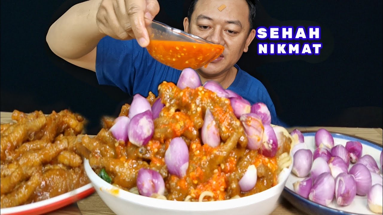 NGEUNAH, KREMUS CEKER⁉️ MAKAN  MIE AYAM CEKER PEDAS LALAPAN BAWANG MERAH MENTAH