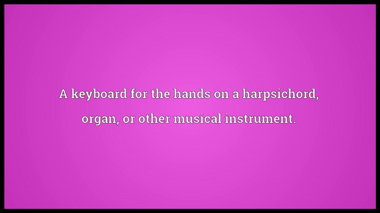 Manual Meaning 2 YouTube