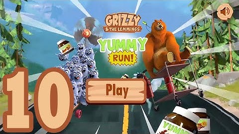 Grizzy and the Lemmings Yummy Run - Gameplay Walkthrough part 10 (Android/iOS)