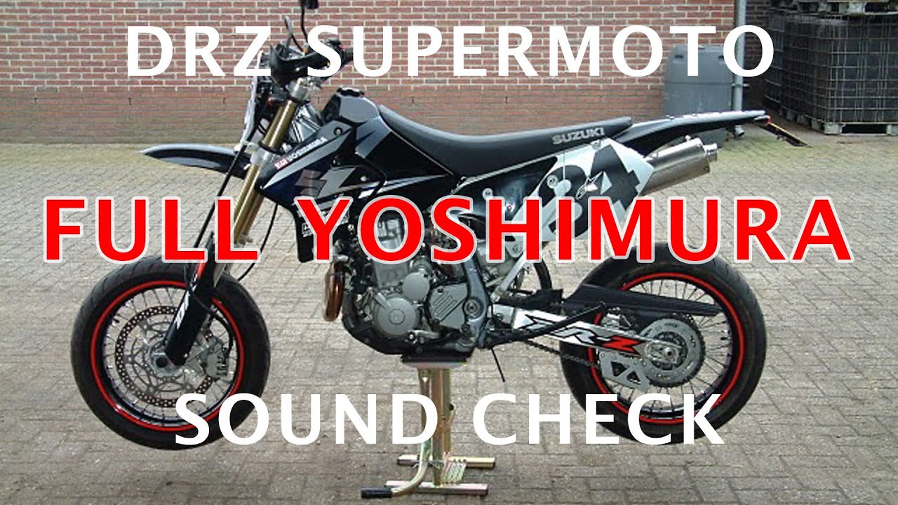 Suzuki DRZ 400 Full Yoshimura Exhaust Supermoto YouTube