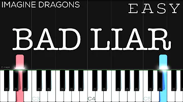 Imagine Dragons - Bad Liar | EASY Piano Tutorial