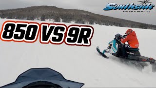 POLARIS INDY 9R VS XCR 850 DRAG RACE! BATTLE OF THE NATURALLY ASPIRATED!