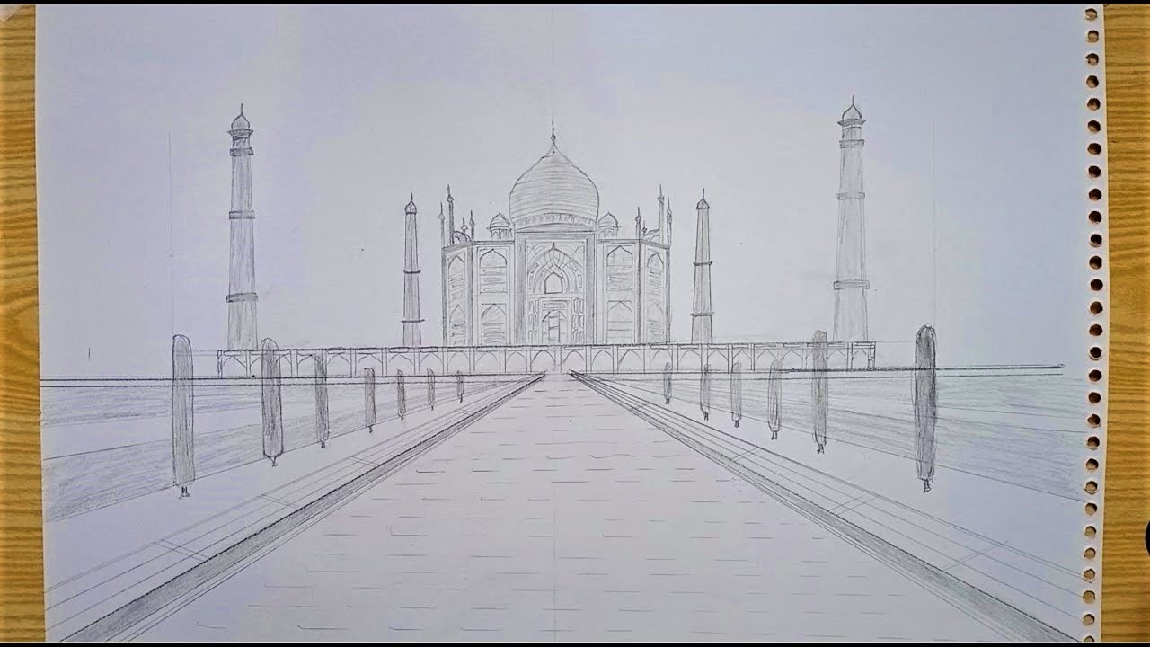 TAJ MAHAL, AGRA, INDIA - Shwetabh Arts - Drawings & Illustration, Buildings  & Architecture, World Architecture, Asian Architecture - ArtPal