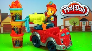 Play Doh Набор Пожарная машина с пожарным и пластилином  Обзор игрушки для детей  Развивающий набор