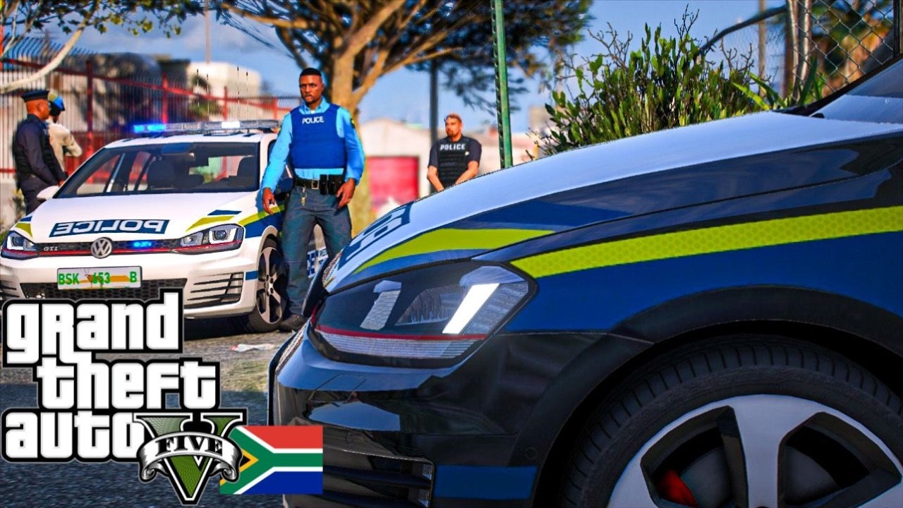GTA Mzansi - VW Golf 7 City Unit Patrol l Playing As A Cop | LSPDFR | Ep. 27