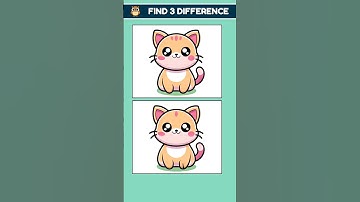 Can You Spot the 3 Differences? 🔍 Only 1% Can!  #shorts #games  #difference #spotthedifference