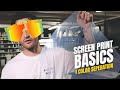 Screen Printing Art Tutorial | 1 color inkjet transparency film for t-shirt printing