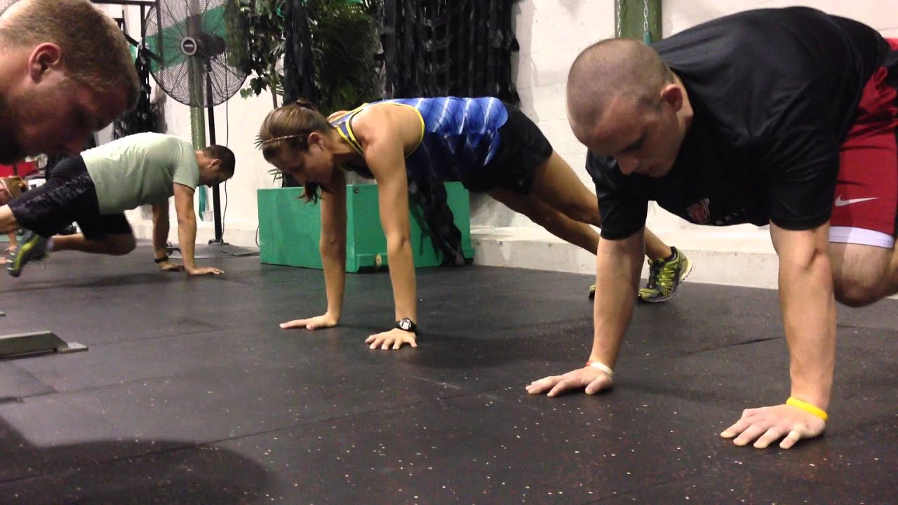 Push Up Position Knees-to-Elbows "Stable spine means greater transfer of energy"