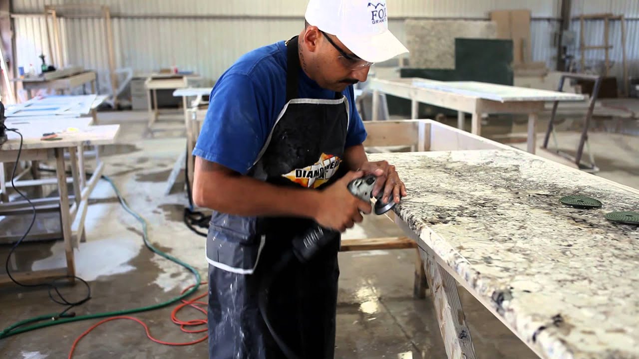 Polishing Step 5 Granite Fabrication Process Youtube
