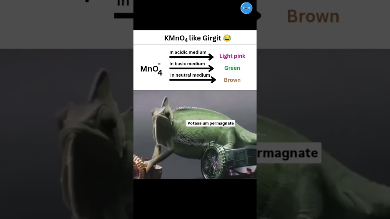 Potassium Permanganate(Kmno4) Colour Change😱| D&F block reaction | 
