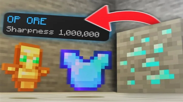 [Minecraft PE] OP Ores Latest Update, Minecraft Bedrock but ores drops OP items. || mcpe addon