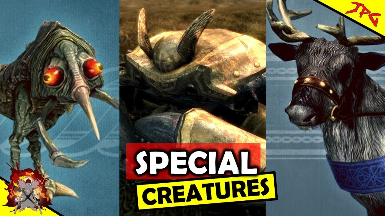 SKYRIM Special Pet's And Mounts! - How To Get Armored Dwarven Crab! Nix Hound And Reindeer Mount!