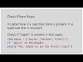 Python Tuples