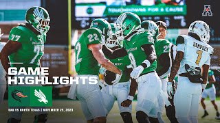 Game Highlights: North Texas 45, UAB 42 (November 25, 2023)