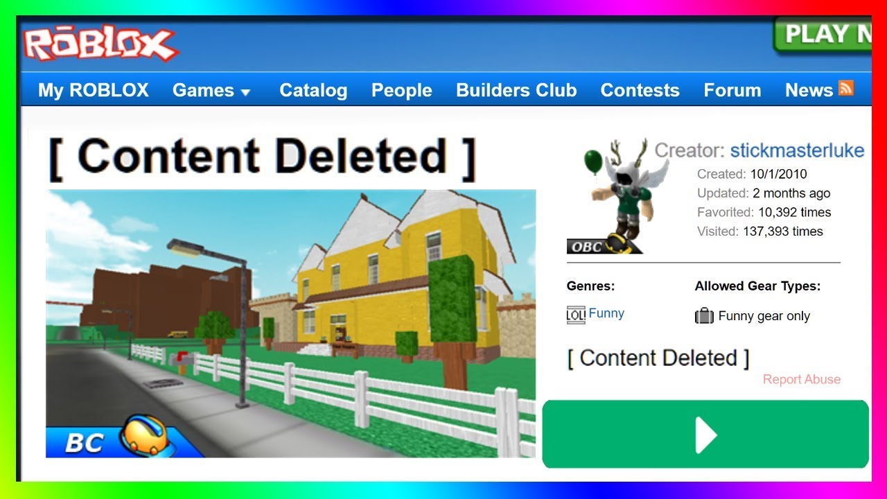 Why This Roblox Game Got Banned Forever 11 Times In A Row Youtube - youtubehttps web roblox com games