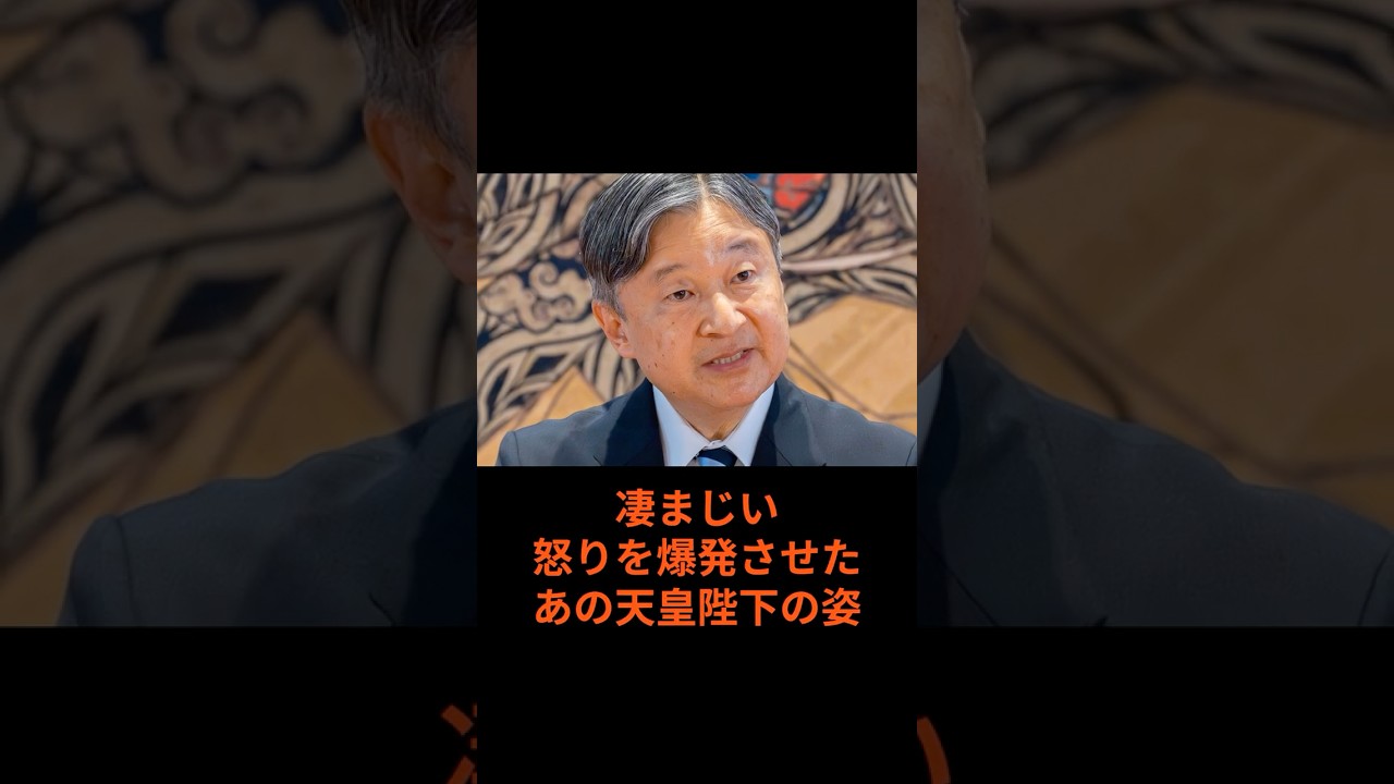 天皇の逆鱗 美智子様へ 放った言葉#shorts #皇室 #天皇陛下 #愛子さま