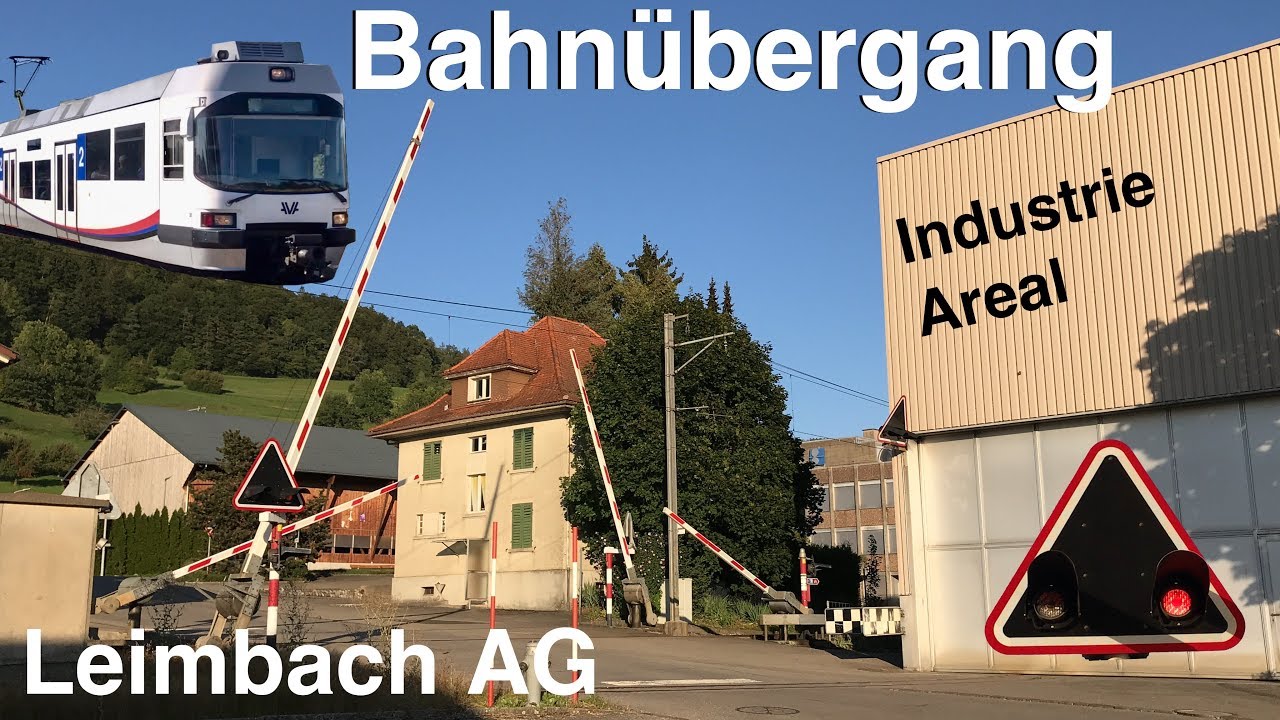 Railroad Crossing Switzerland / Bahnübergang im Industrie Areal Leimbach AG