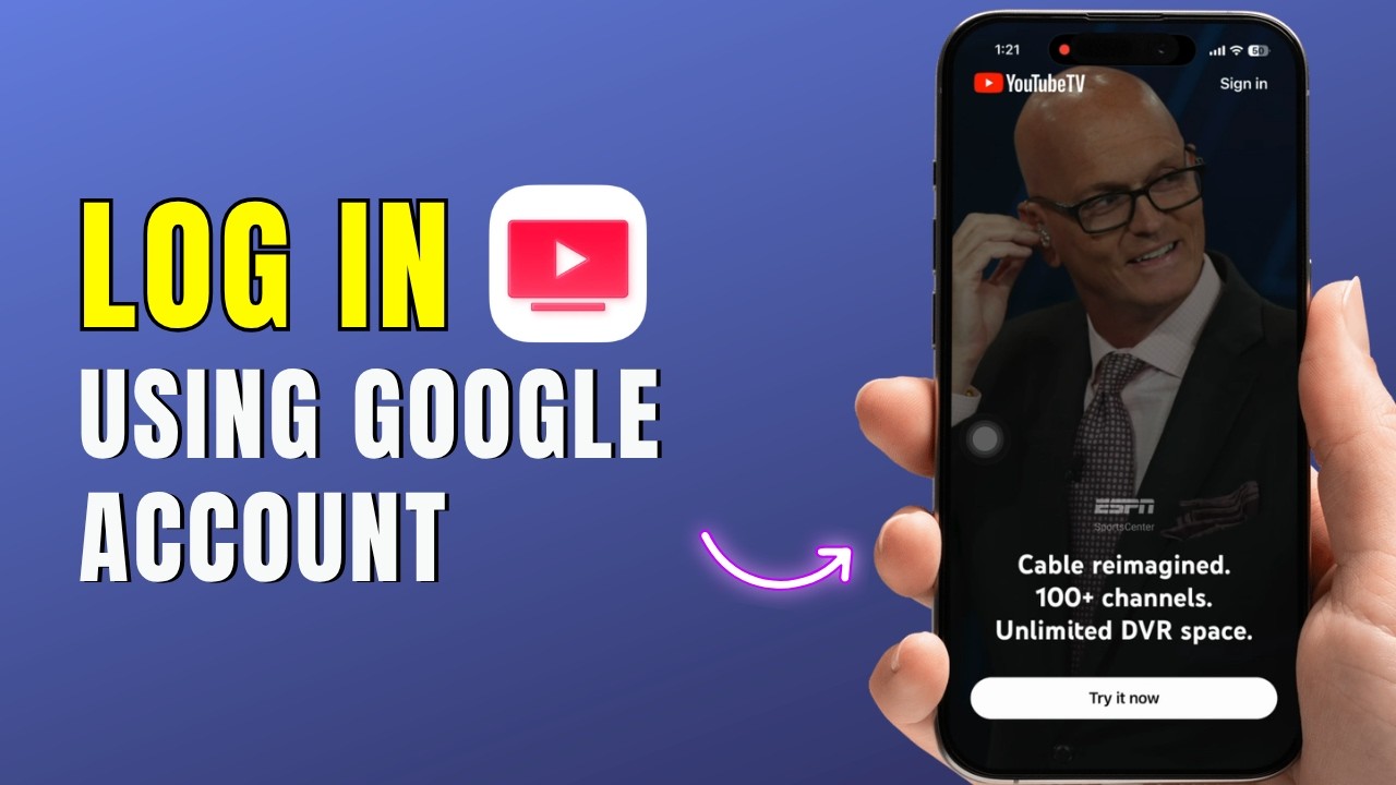 How To Login to YouTube TV Using Google Account 2026 | Quick Guide ...